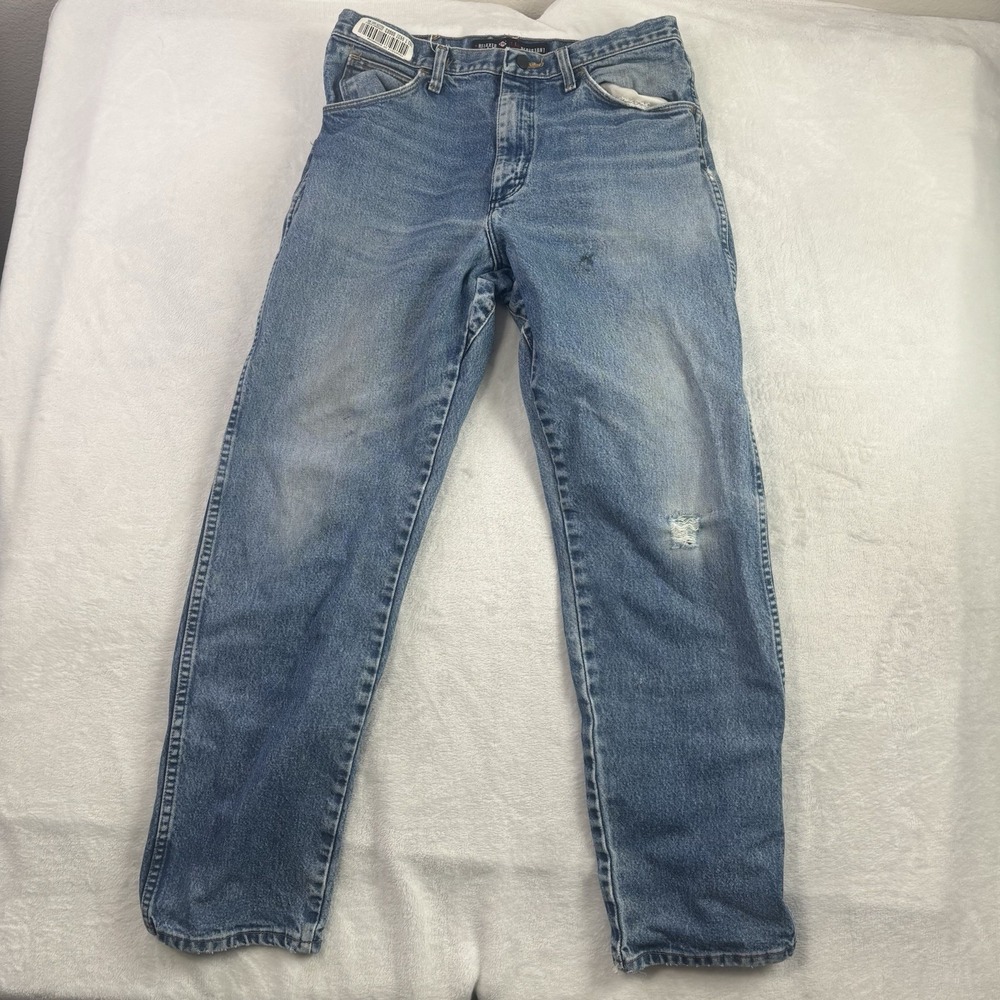 Wrangler FR Fire Resistant Relaxed Blue Denim Jeans Men's Waist 34" x 32" Inseam